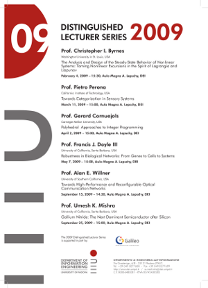 Distinguished Lecturer Series 2009 Poster