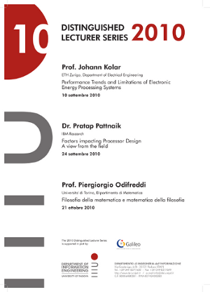 Distinguished Lecturer Series 2010 Poster