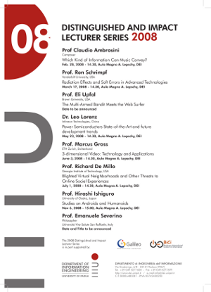 Distinguished Lecturer Series 2008 Poster